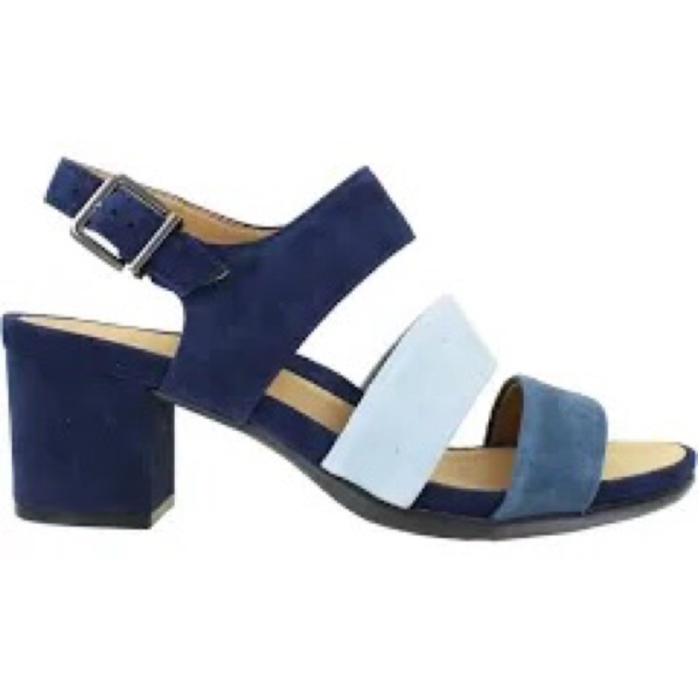 Women's Earth Tierra Dark Indigo Suede Sandal, Size 8B